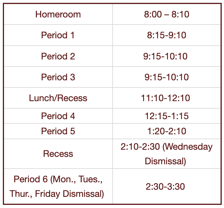 Daily Routines 日常教学要求